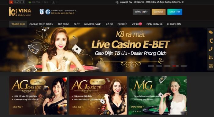 Mức đầu tư vốn của nhà cái K8 thuộc top đầu tại nước ta
